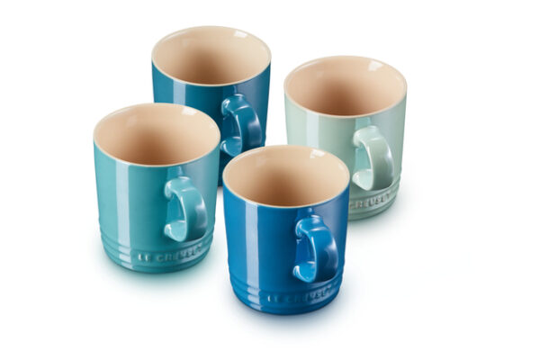 SET 4 CANECAS METALLICS 350 ML COOL/AZUL LE CREUSET