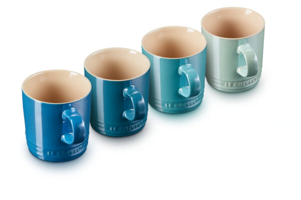 SET 4 CANECAS METALLICS 350 ML COOL/AZUL LE CREUSET - Image 2