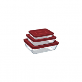 PYREX Conjunto Com Tampa 3pc