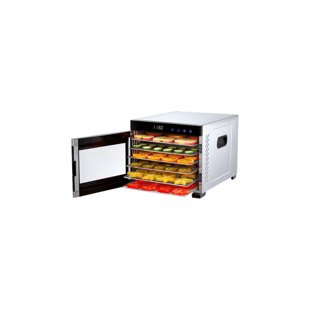 PROFICOOK Desidratador de alimentos-Capacidade: 6 bandejas de aço inox (33 x 30,5 cm cada)