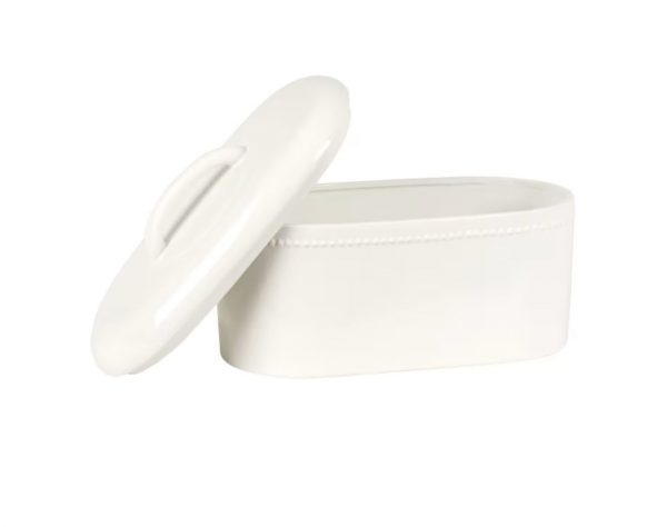 Perles - Caixa de pão em faiança branco - Image 3