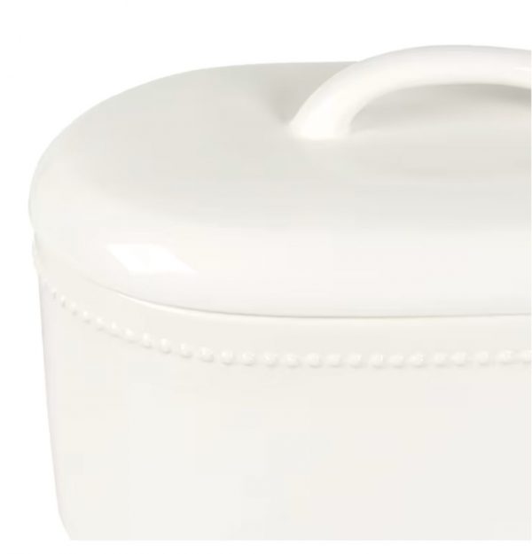 Perles - Caixa de pão em faiança branco - Image 2