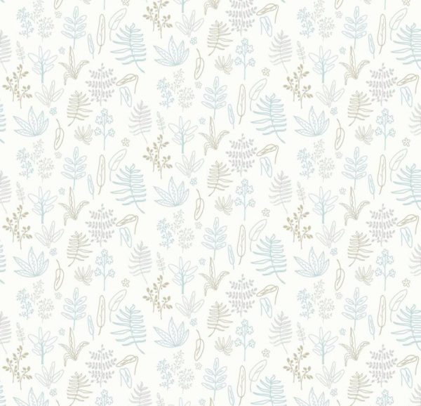 Papel de parede infantil BOTÁNICO