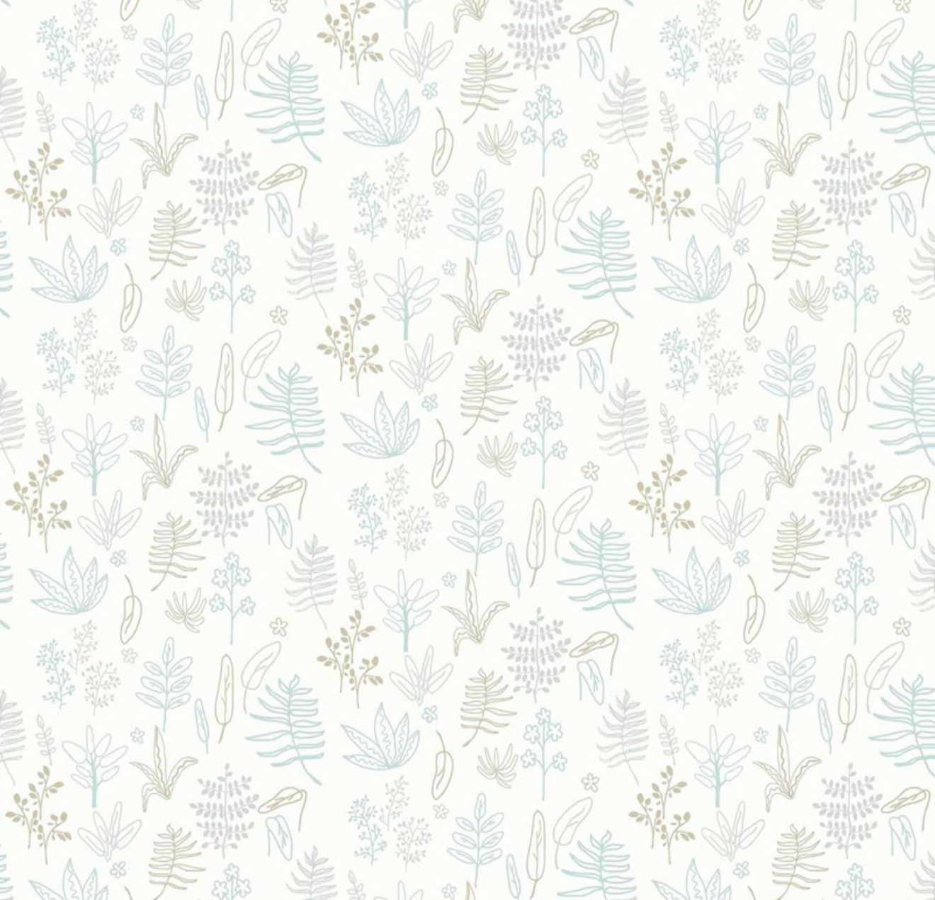 Papel de parede infantil BOTÁNICO