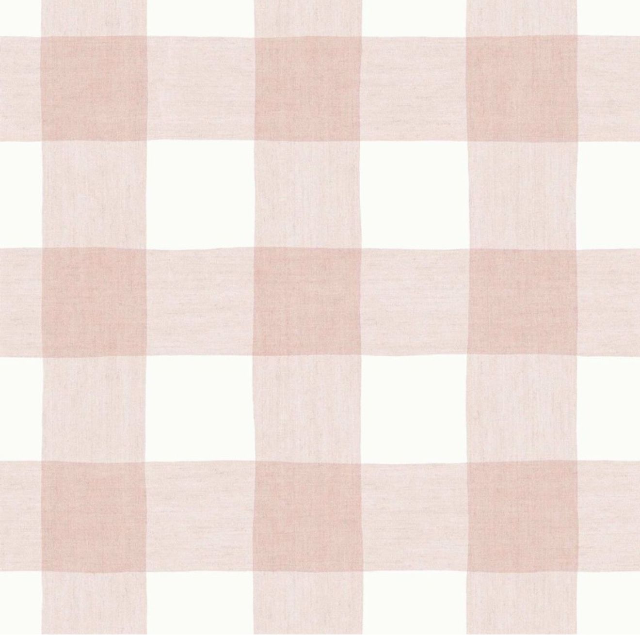Papel de parede infantil XADREZ EFEITO TECIDO ROSA