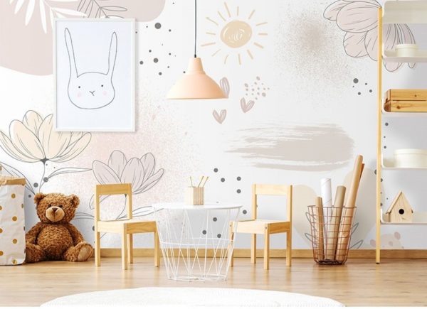 Mural Infantil Abstrato Amanhecer - Image 2