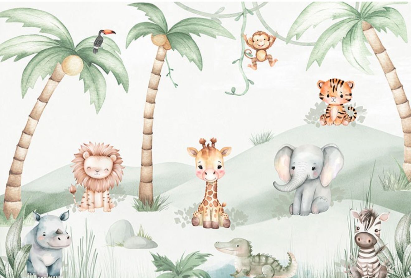 Mural Infantil Safari