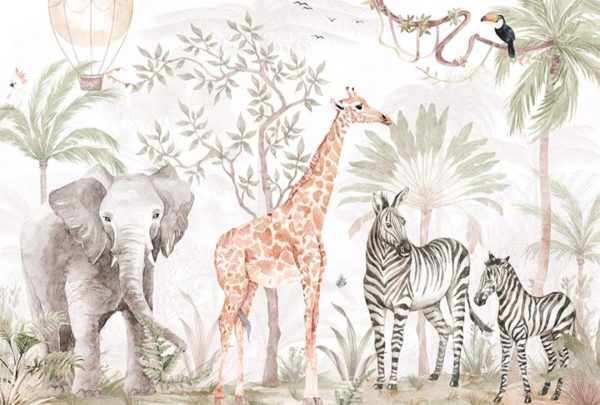 Mural Infantil beleza selvagem