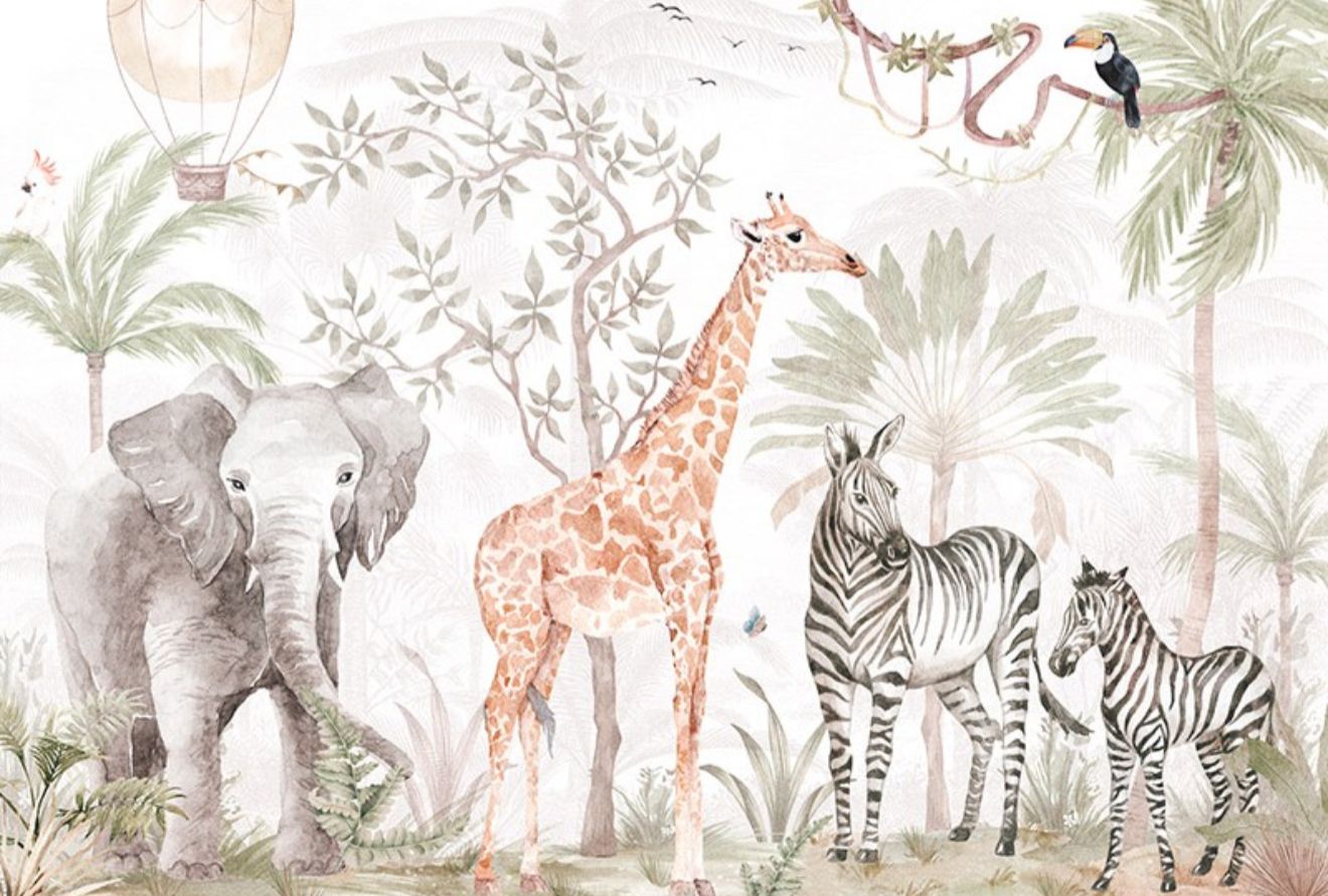 Mural Infantil beleza selvagem
