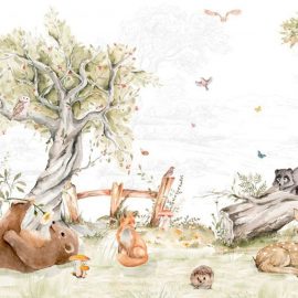 Mural Infantil parque de animais