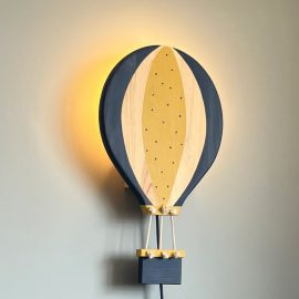 Candeeiro parede Balão Ar Quente Azul Oxford
