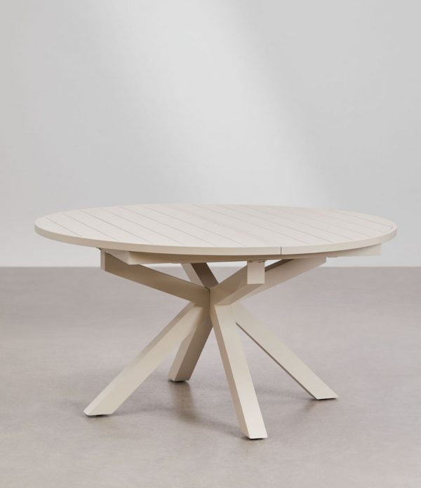 Mesa de jardim extensível 145-200x145 cm em alumínio Barce - Image 2