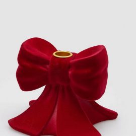 Castiçal Laço de veludo bordeaux