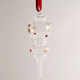 ENFEITE ÁRVORE BOROSSILICATO COMPRIDO NATAL