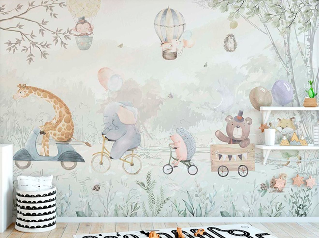 Mural Infantil animais
