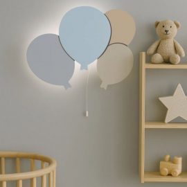 Candeeiro de parede Luz de presença 4 Balões