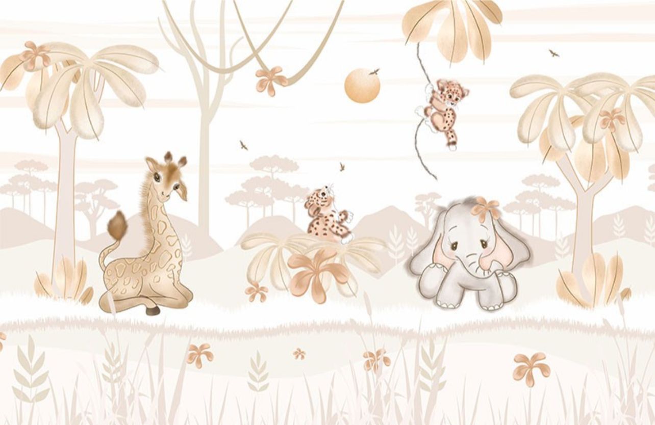 Mural Infantil Selva boêmia