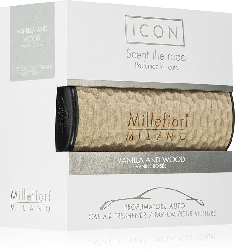 Millefiori Icon Vanilla & Wood ambientador auto