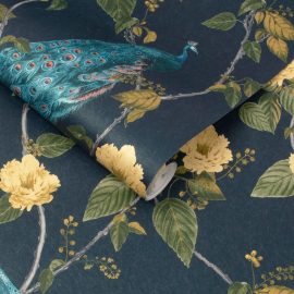 RESPLENDENCE NAVY WALLPAPER