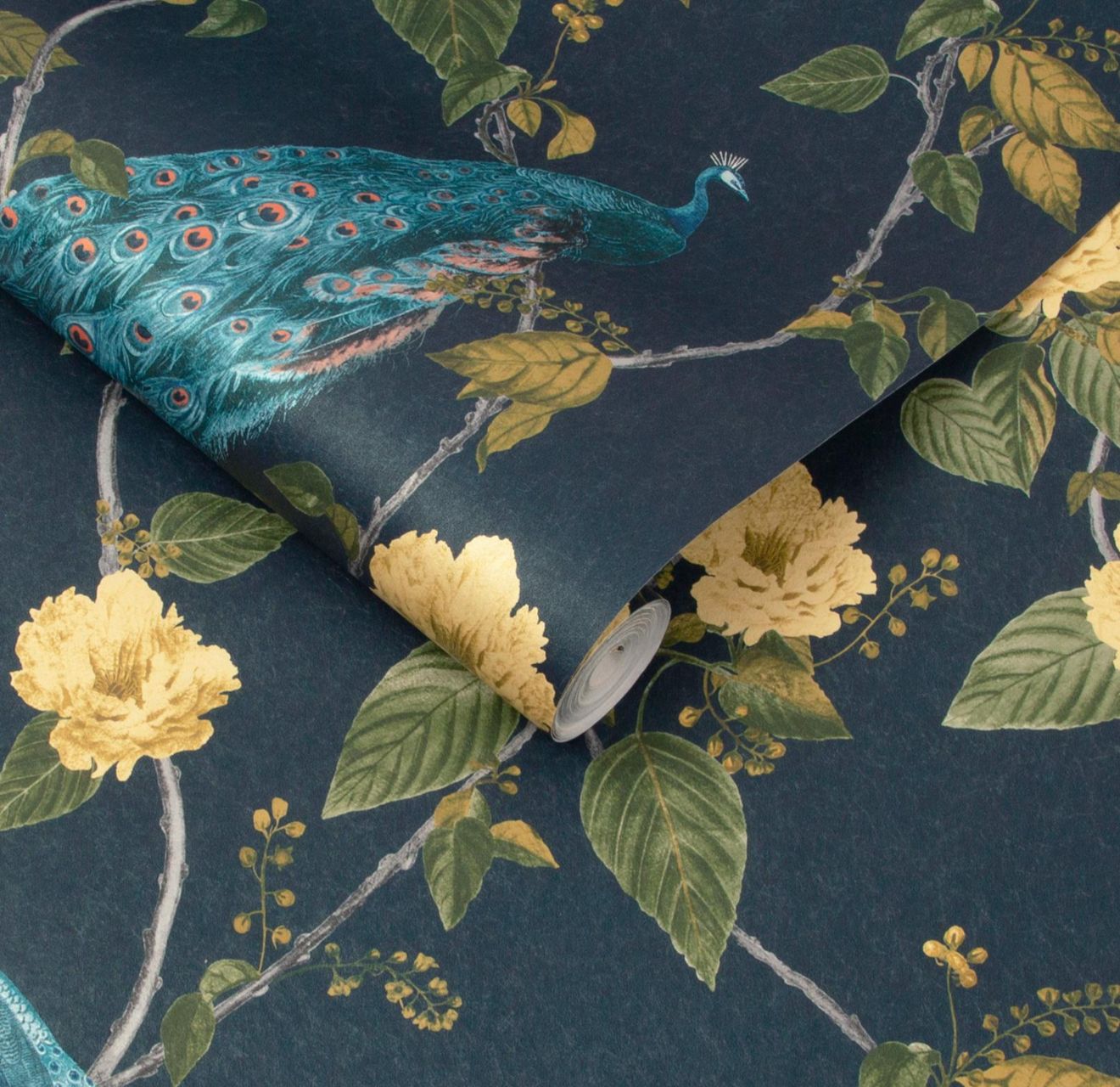 RESPLENDENCE NAVY WALLPAPER