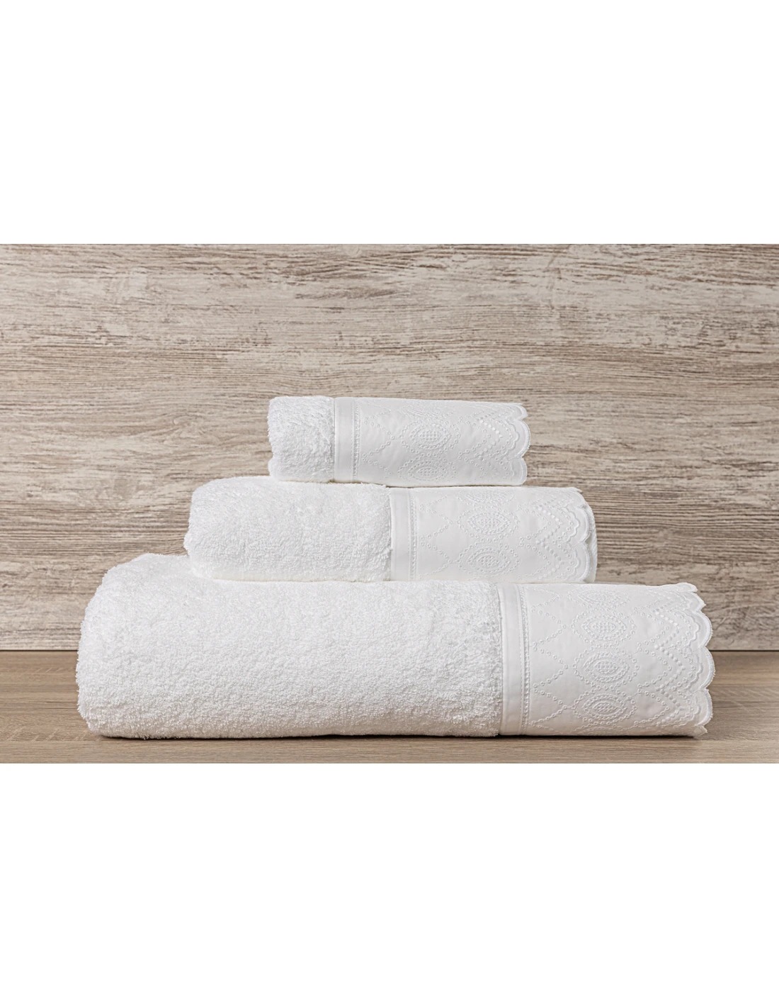 Toalhas 100% algodão branco muito suave e absorvente, toalhas com 600 gr./m2.