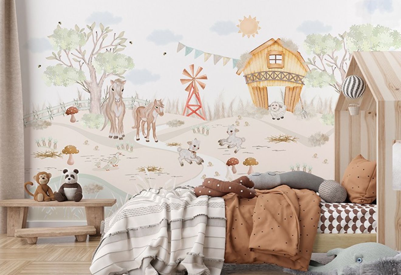 Mural Infantil Aventuras na Quinta