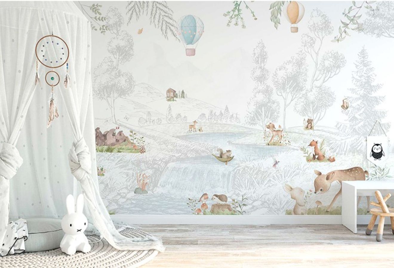 Mural Infantil Primavera