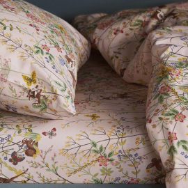 LENÇOL-CAPA EM ALGODÃO COM PADRÃO