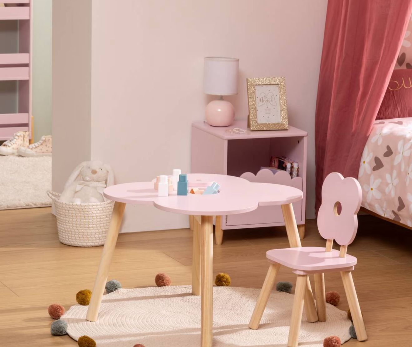 MESA EM FORMA DE FLOR FORET ENCHANTEE