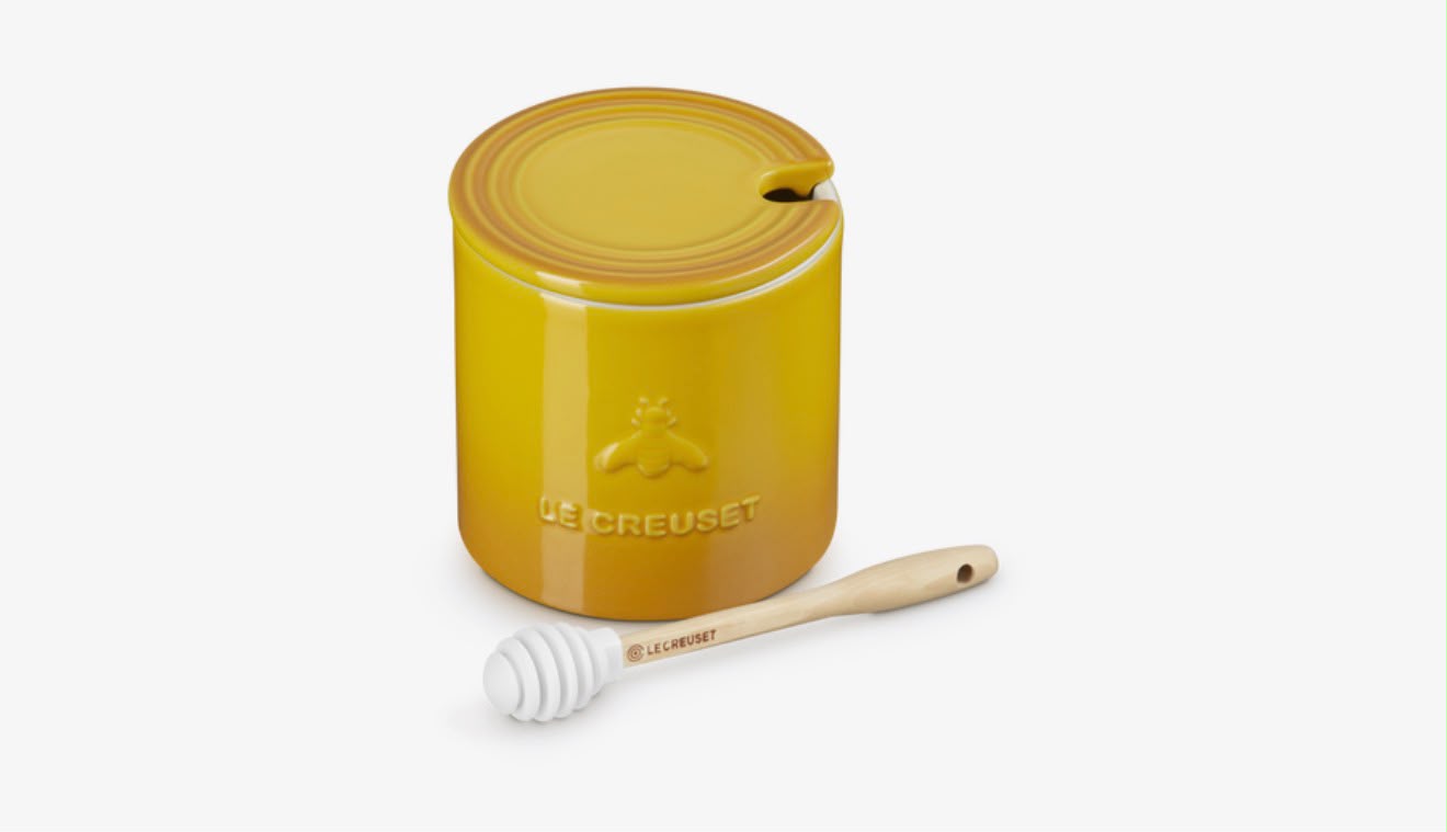 Pote para mel Signature de cerâmica com colher