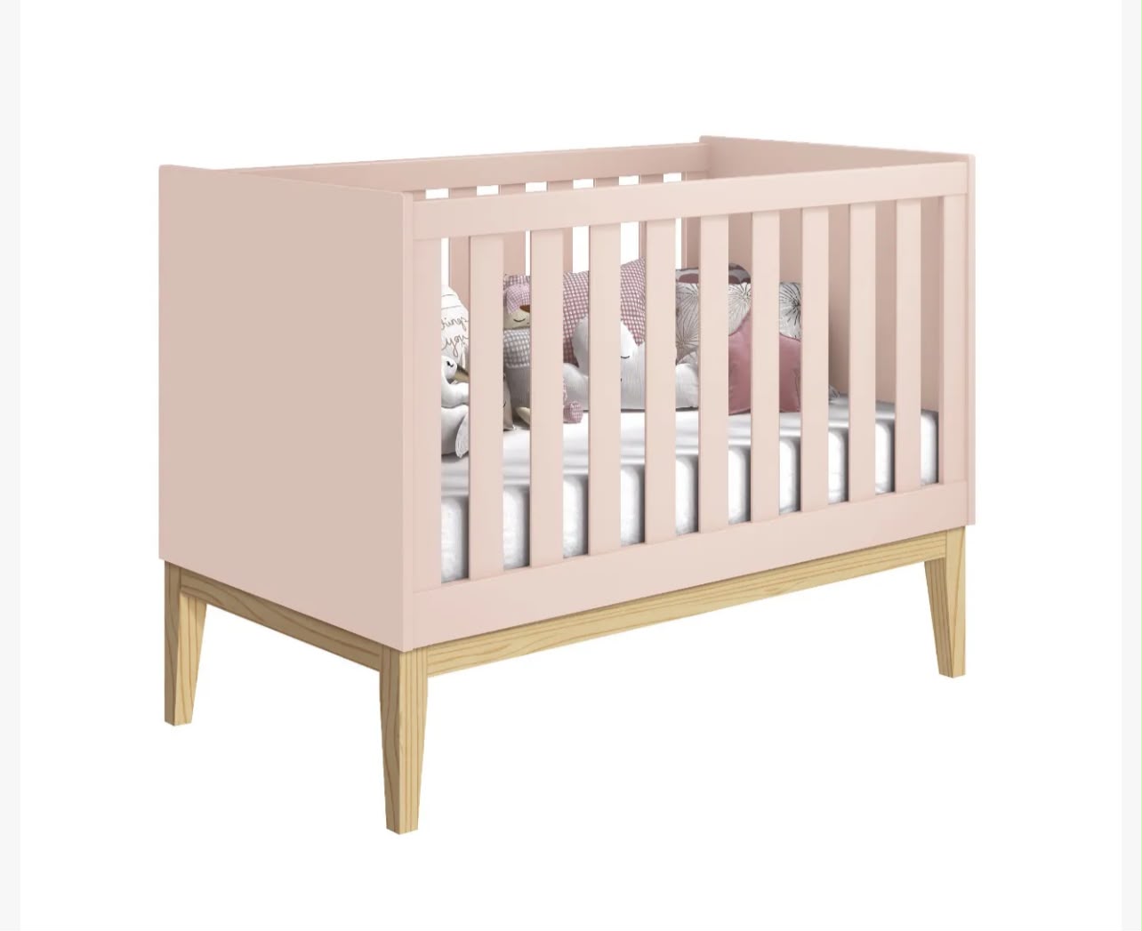 BERÇO NOAH CLASSIC ROSA FOSCO
